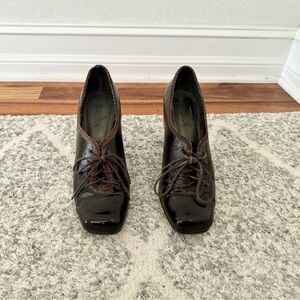 Kenneth Cole Reaction EZ On with Heel and Lace Up Bootie - Brown - Size: 7